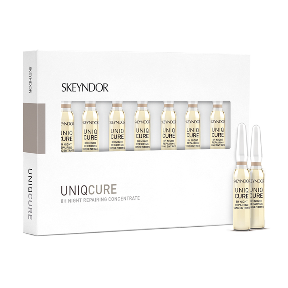 Відновлювальний нічний концентрат для обличчя Skeyndor Uniqcure 8H Night Repairing Concentrate, 7*2 мл